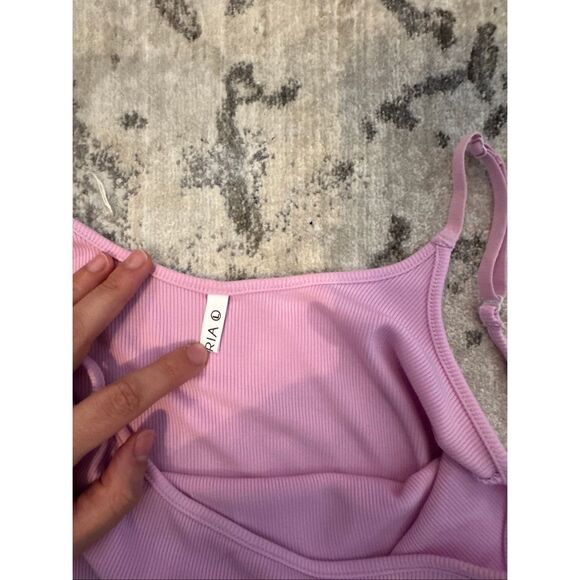 Pink Bodycon Ribbed Dress - Picture 4 of 4